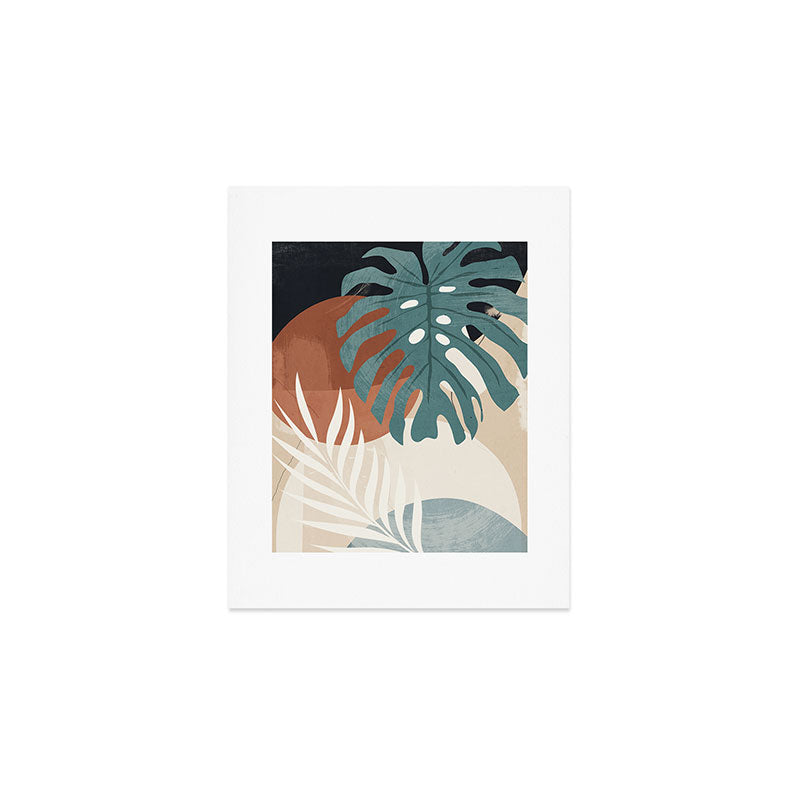 Abstract Art Tropical Leaves  Art Print Gallery Image 1