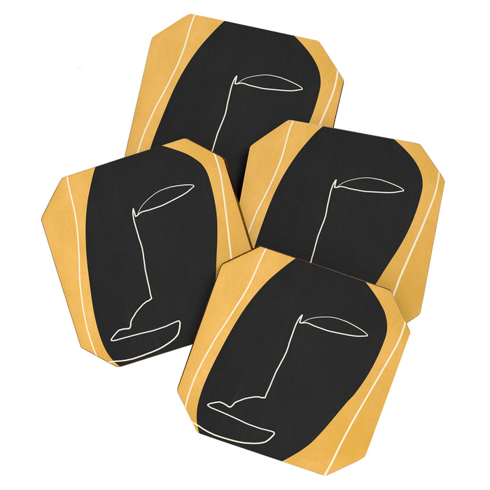 Abstract Face 10 Coaster Gallery Image 1