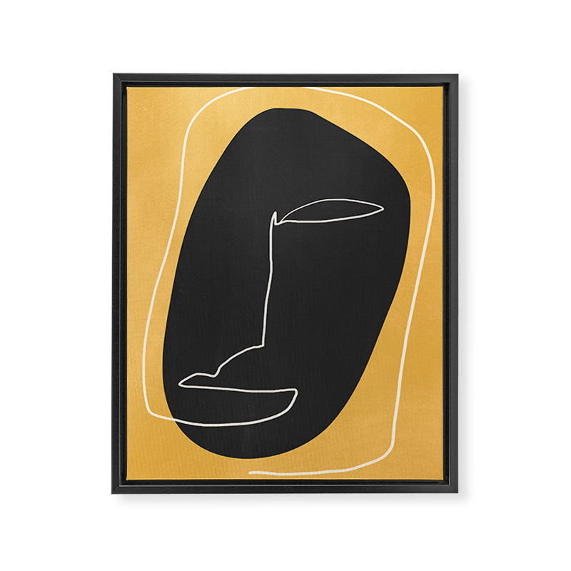 Abstract Face 10 Framed Canvas Print Gallery Image 6