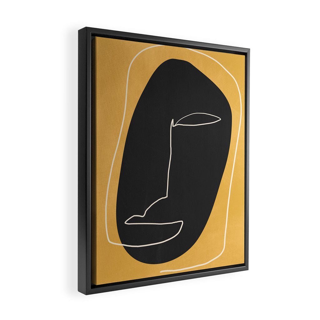 Abstract Face 10 Framed Canvas Print Gallery Image 2