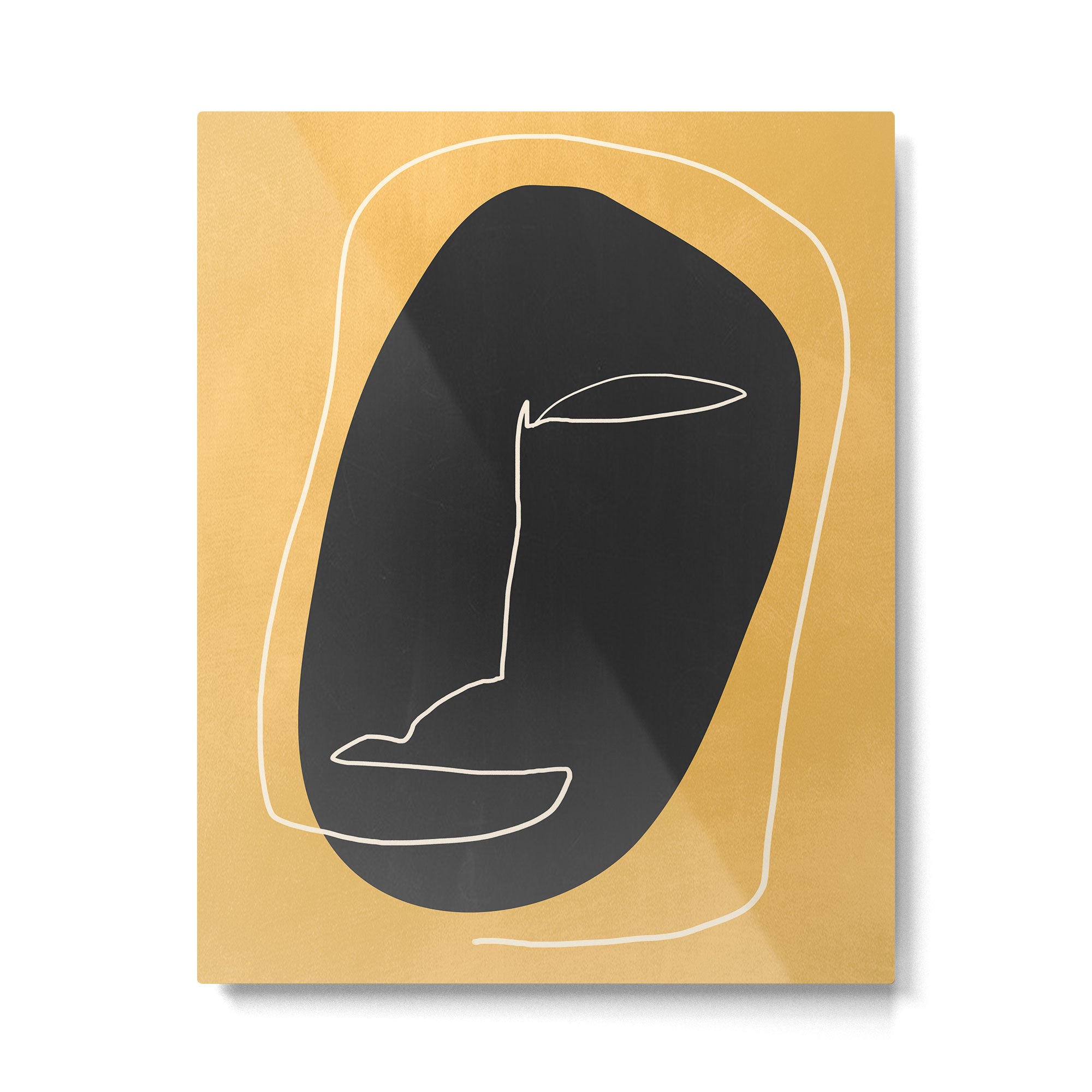 Abstract Face 10 Metal Print Gallery Image 4