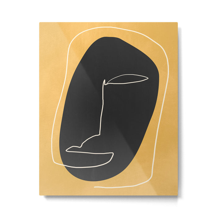 Abstract Face 10 Metal Print Gallery Image 1