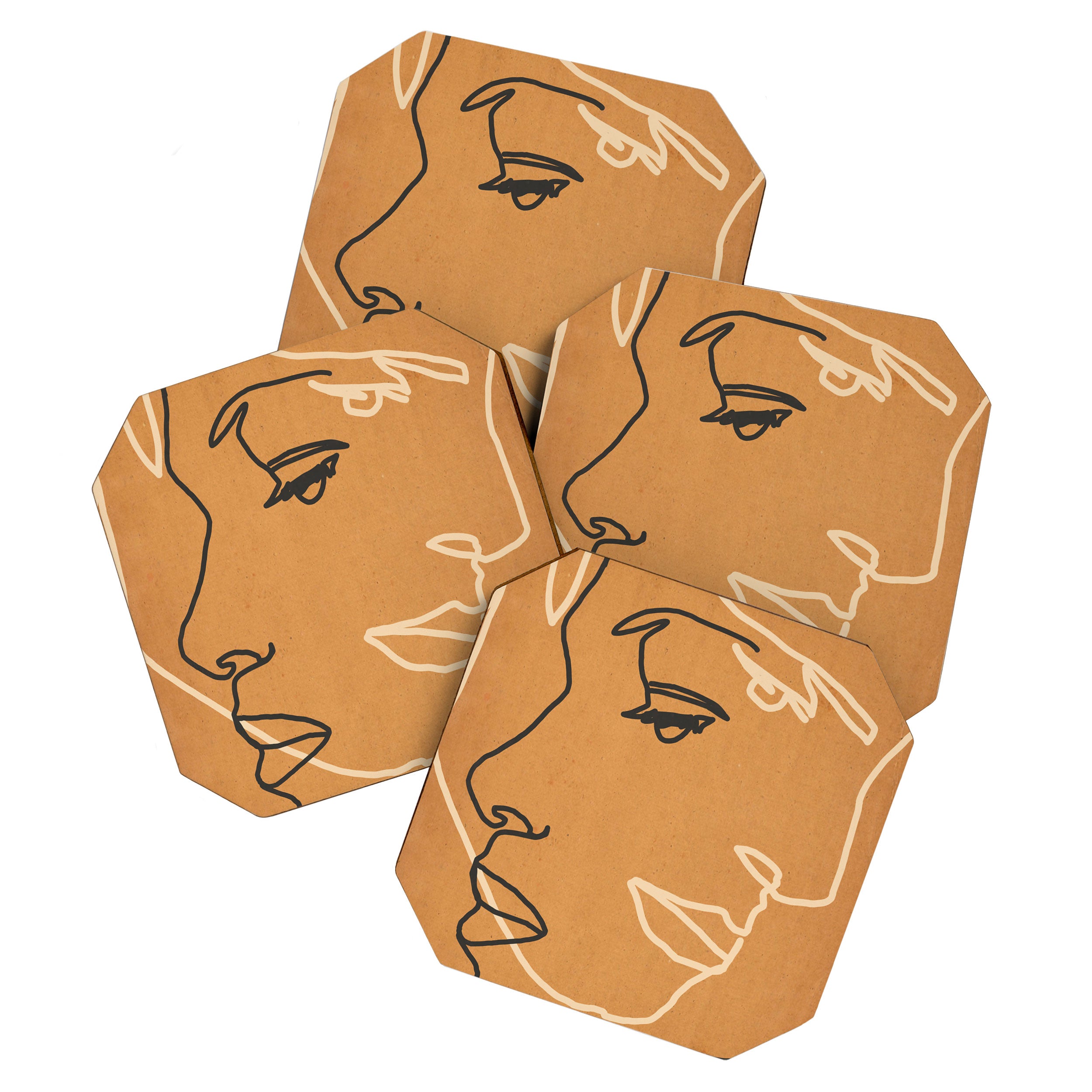Abstract Face 15 Coaster Gallery Image 1