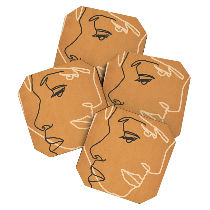 Abstract Face 15 Coaster Gallery Image 1