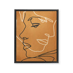 Abstract Face 15 Framed Canvas Print Gallery Image 6