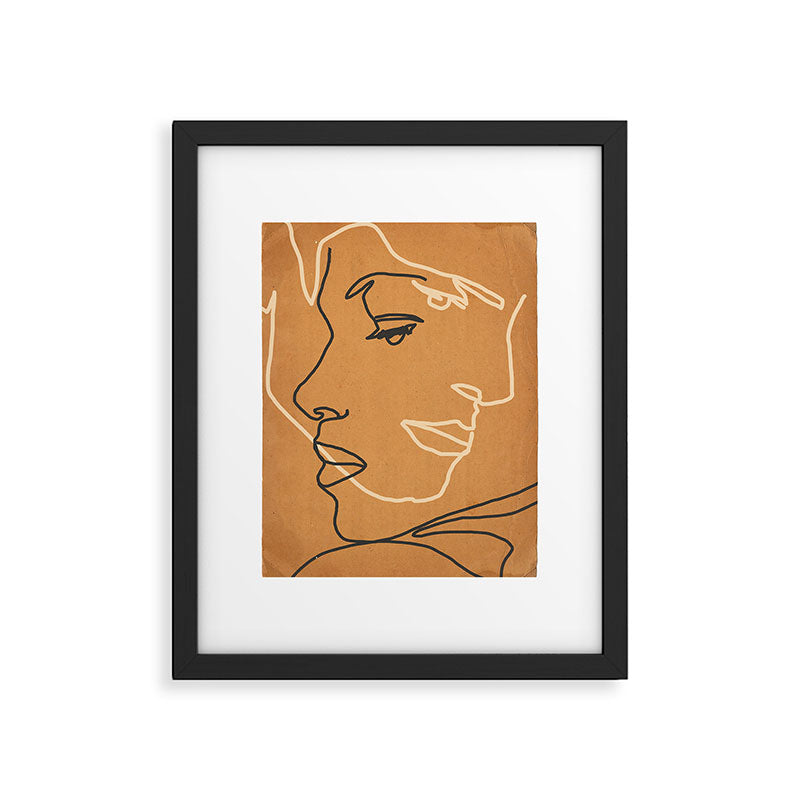 Abstract Face 15 Framed Art Print Gallery Image 5