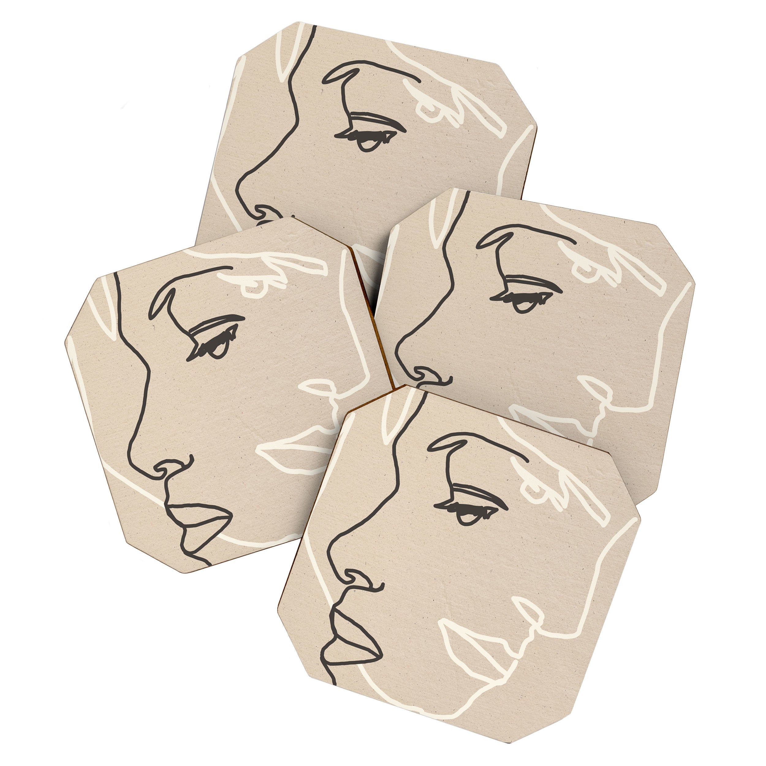 Abstract Face 16 Coaster Gallery Image 1