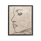Abstract Face 16 Framed Canvas Print Gallery Image 6
