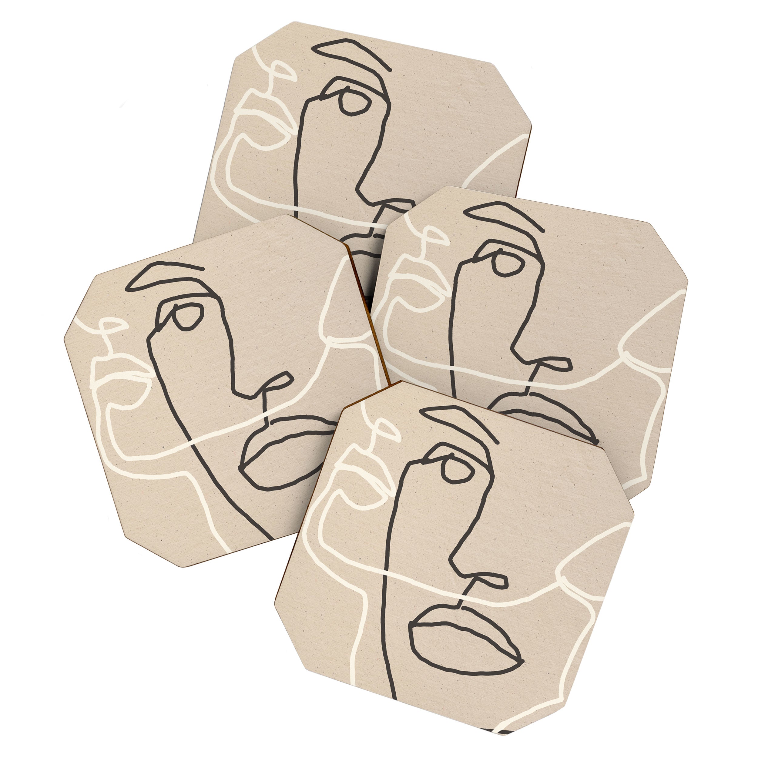 Abstract Face 17 Coaster Gallery Image 1