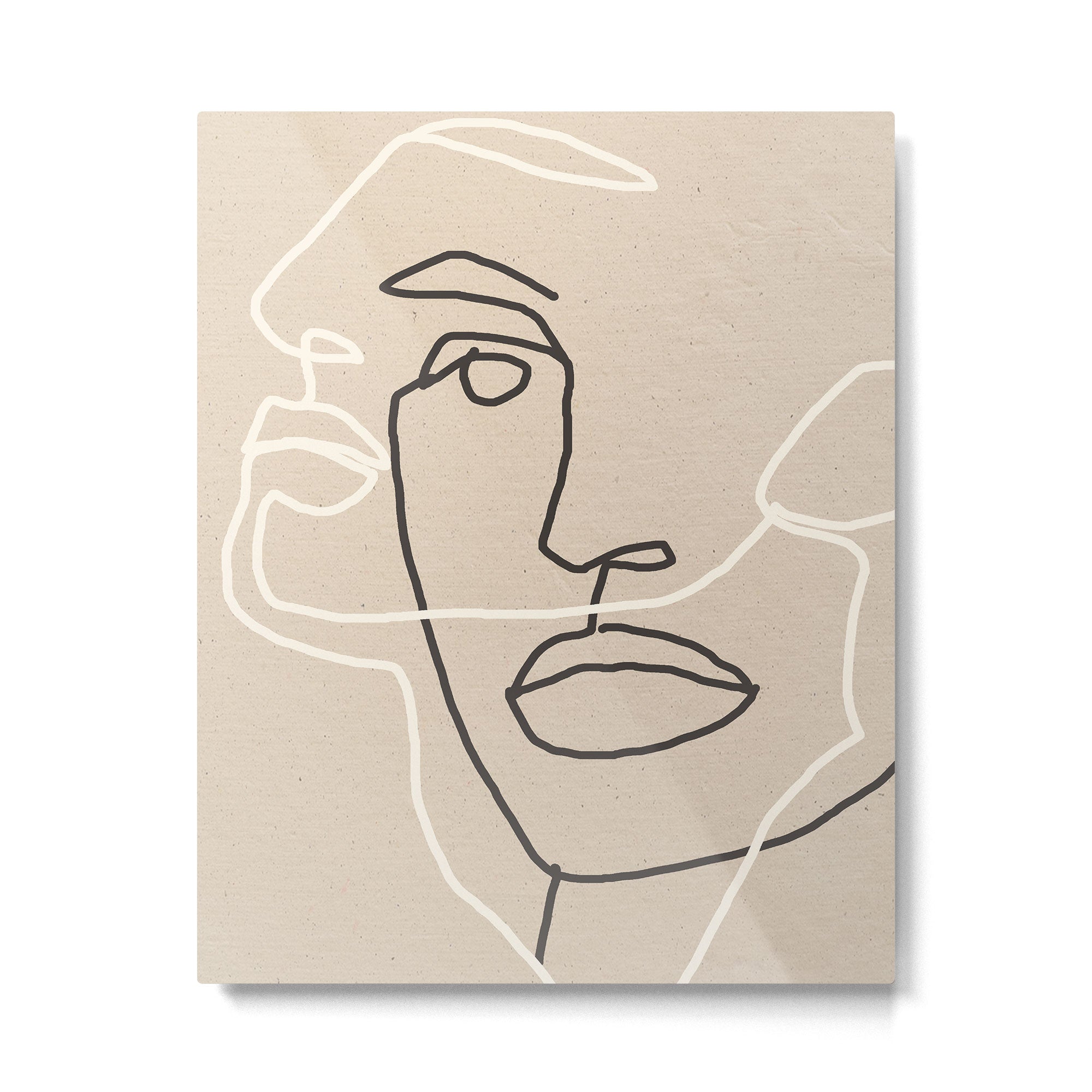Abstract Face 17 Metal Print Gallery Image 4