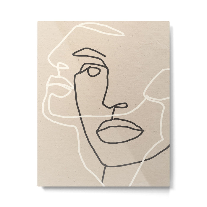 Abstract Face 17 Metal Print Gallery Image 1