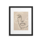 Abstract Face 17 Framed Art Print Gallery Image 5