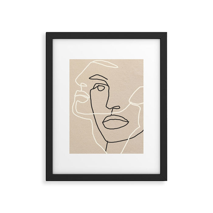 Abstract Face 17 Framed Art Print Gallery Image 1
