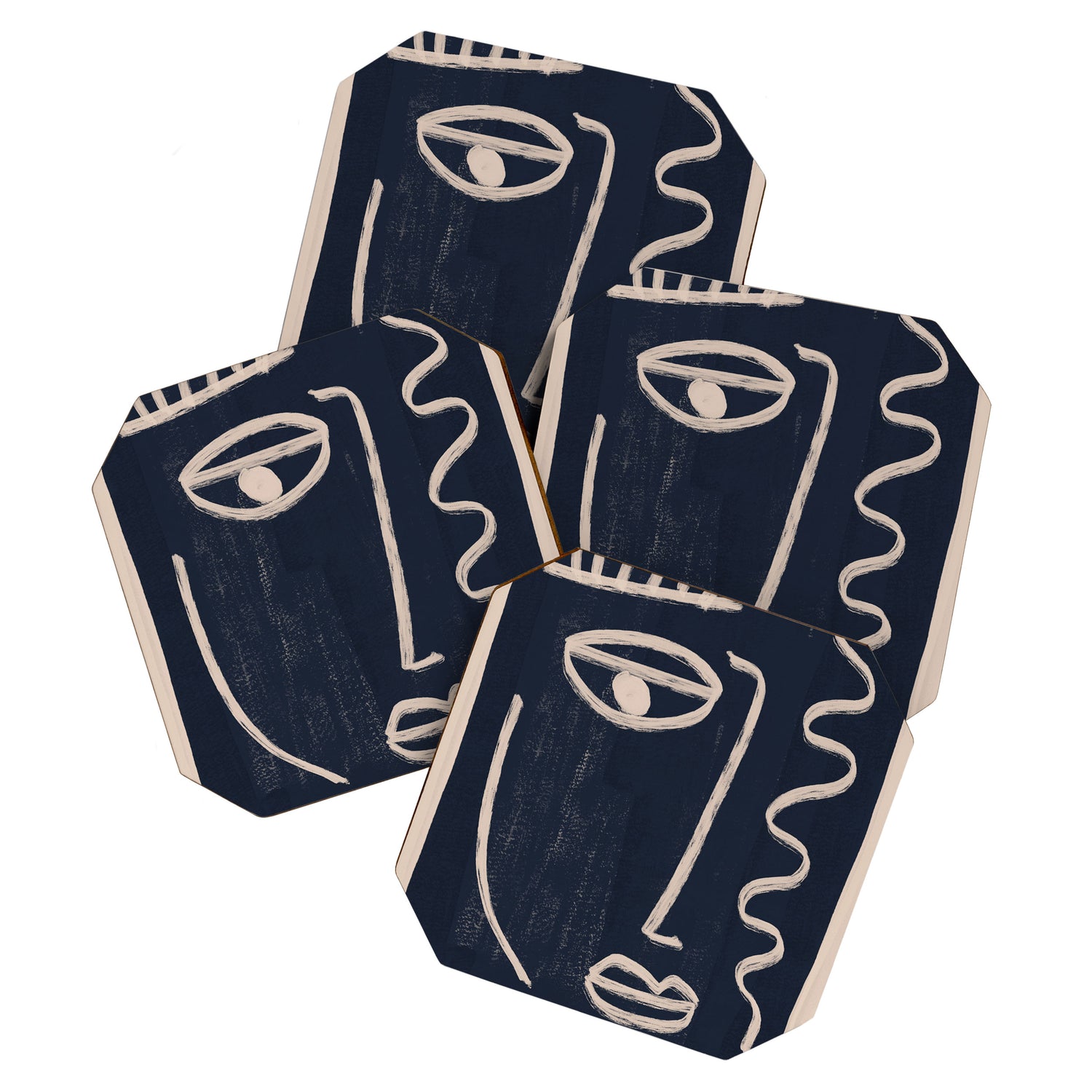 Abstract Face 23 Coaster Gallery Image 1