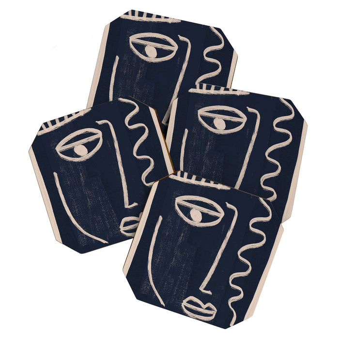 Abstract Face 23 Coaster Gallery Image 1