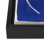 Abstract Face 23 Cobalt Blue Framed Canvas Print Gallery Image 3