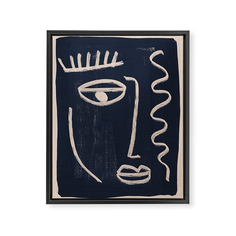 Abstract Face 23 Framed Canvas Print Gallery Image 6