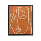 Abstract Face 25 Framed Canvas Print Gallery Image 6