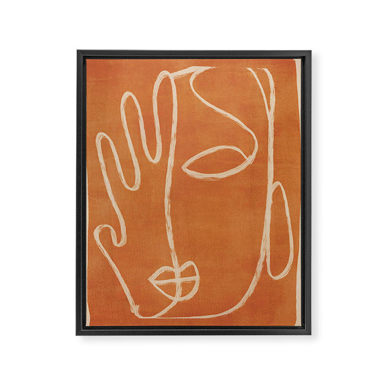 Abstract Face 25 Framed Canvas Print Gallery Image 6
