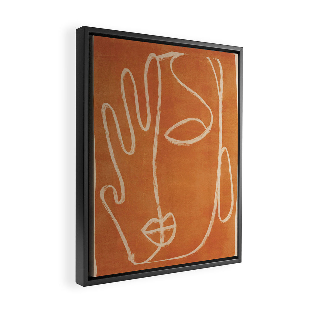 Abstract Face 25 Framed Canvas Print Gallery Image 2