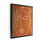 Abstract Face 25 Framed Canvas Print Gallery Image 2