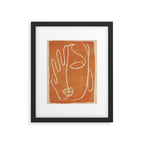 Abstract Face 25 Framed Art Print Gallery Image 5