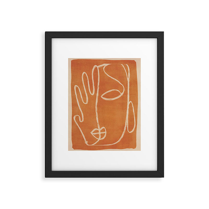 Abstract Face 25 Framed Art Print Gallery Image 5
