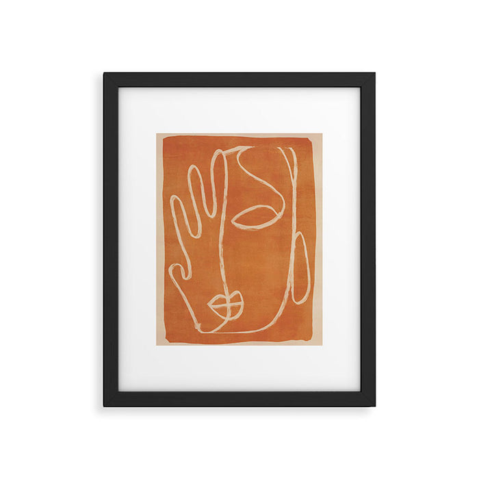 Abstract Face 25 Framed Art Print Gallery Image 1