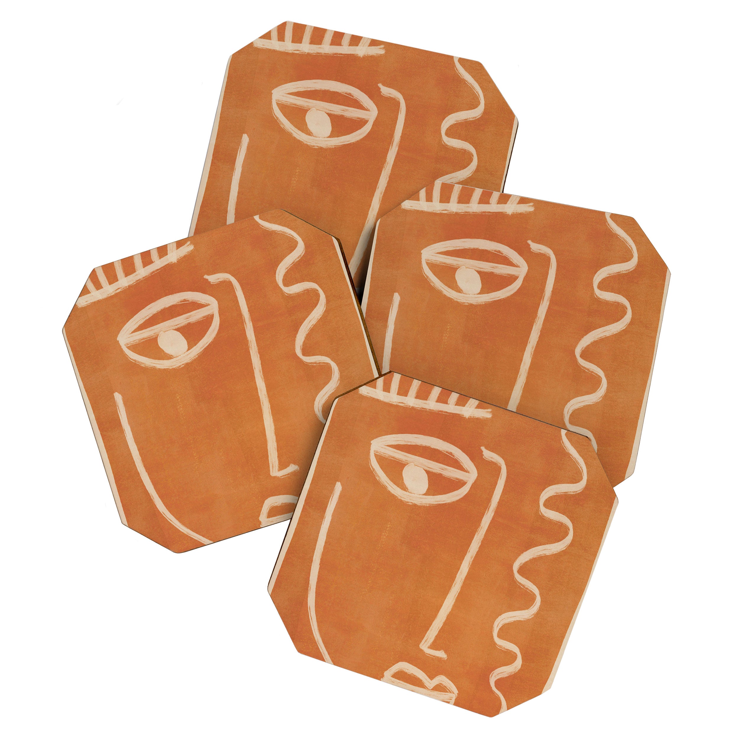 Abstract Face 26 Coaster Gallery Image 1