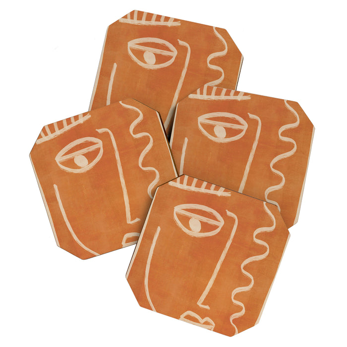 Abstract Face 26 Coaster Gallery Image 1