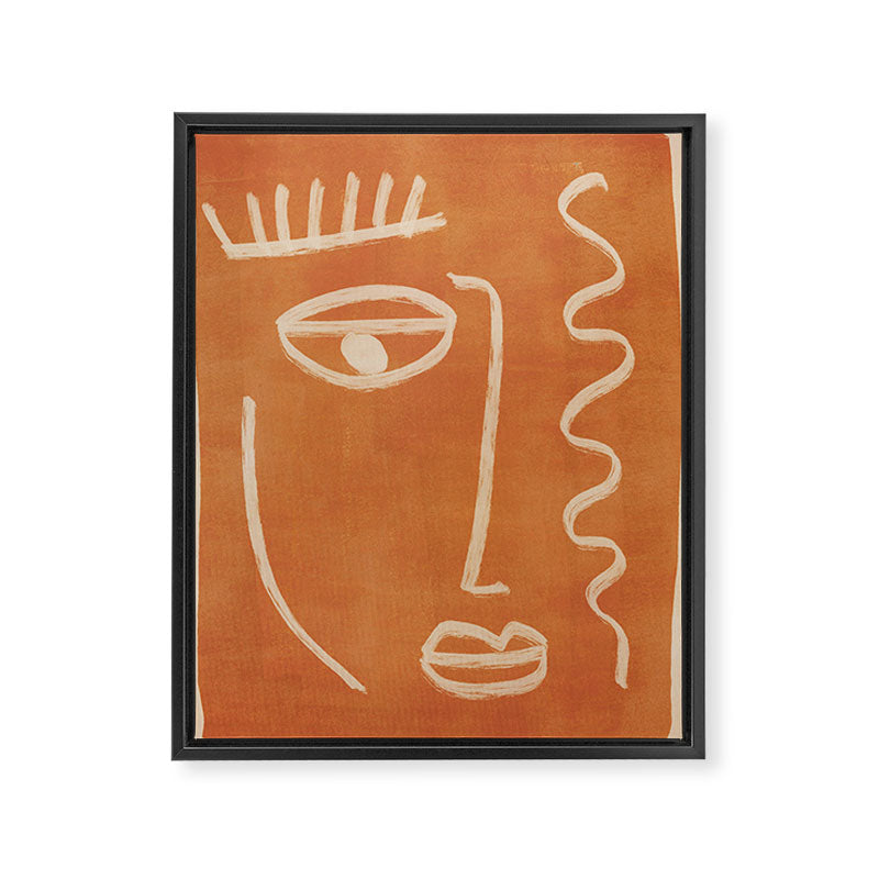 Abstract Face 26 Framed Canvas Print Gallery Image 6