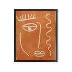 Abstract Face 26 Framed Canvas Print Gallery Image 6