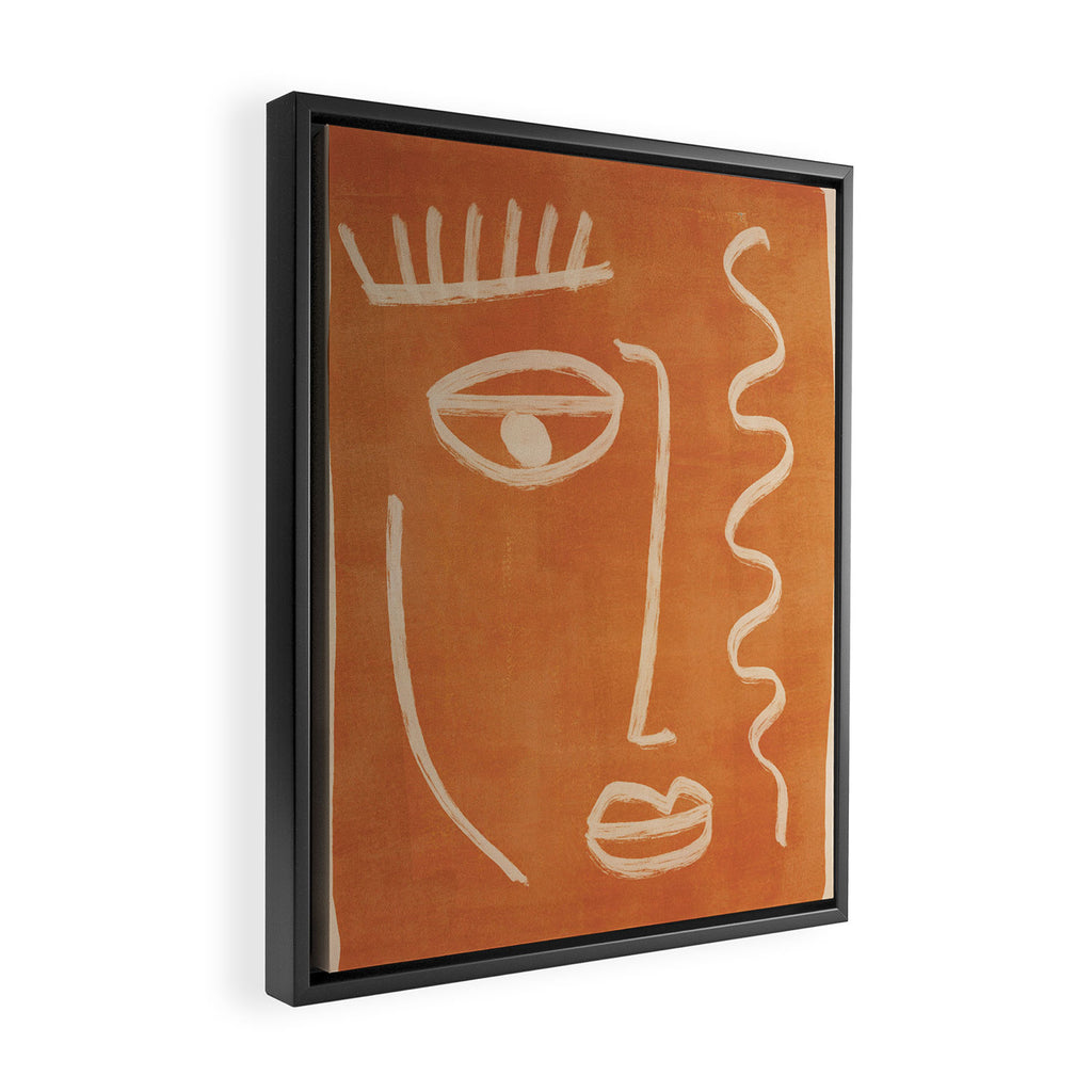Abstract Face 26 Framed Canvas Print Gallery Image 2
