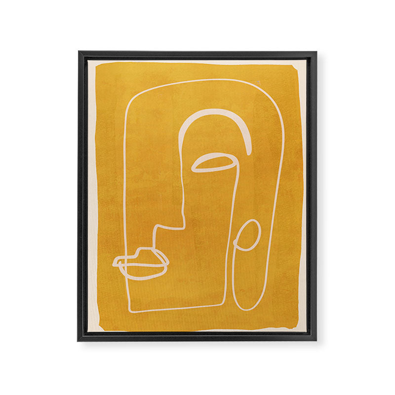 Abstract Face 33 Framed Canvas Print Gallery Image 6