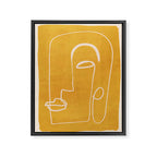 Abstract Face 33 Framed Canvas Print Gallery Image 6