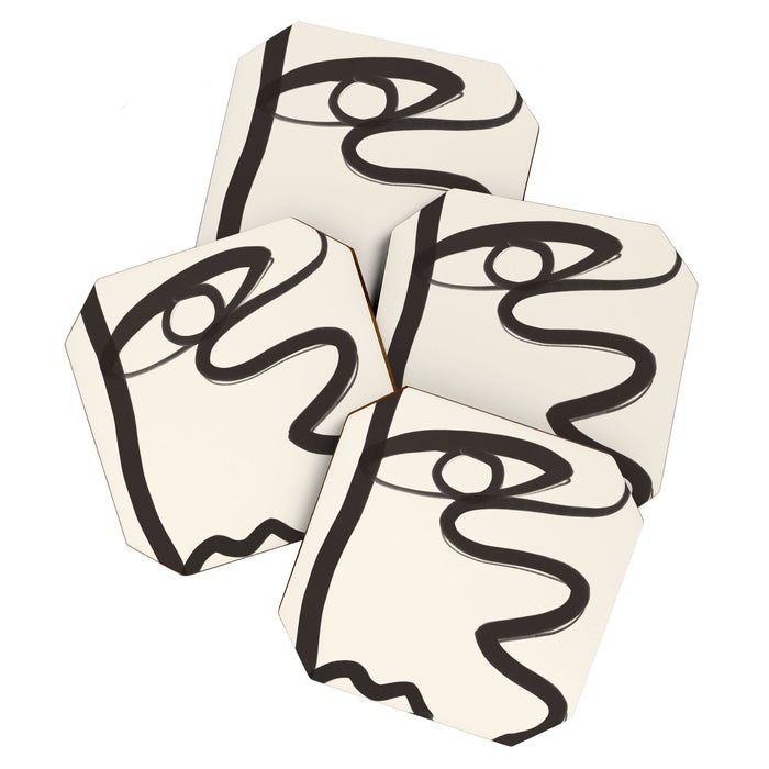 Abstract Face 36 Coaster Gallery Image 1