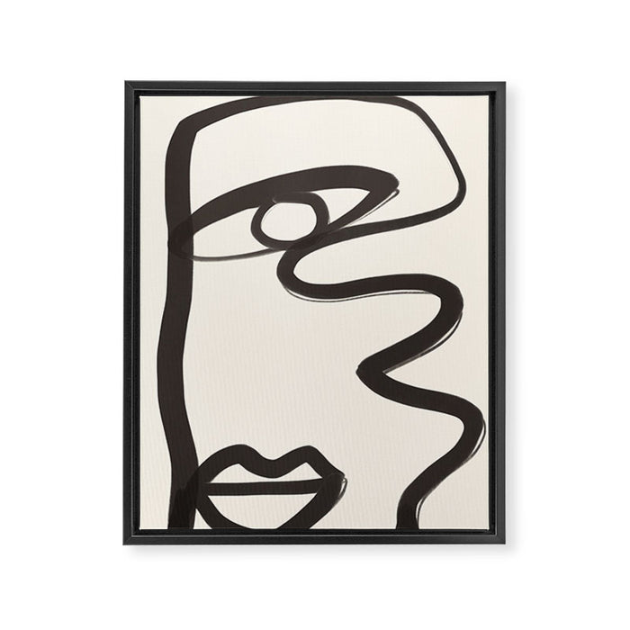 Abstract Face 36 Framed Canvas Print Gallery Image 1