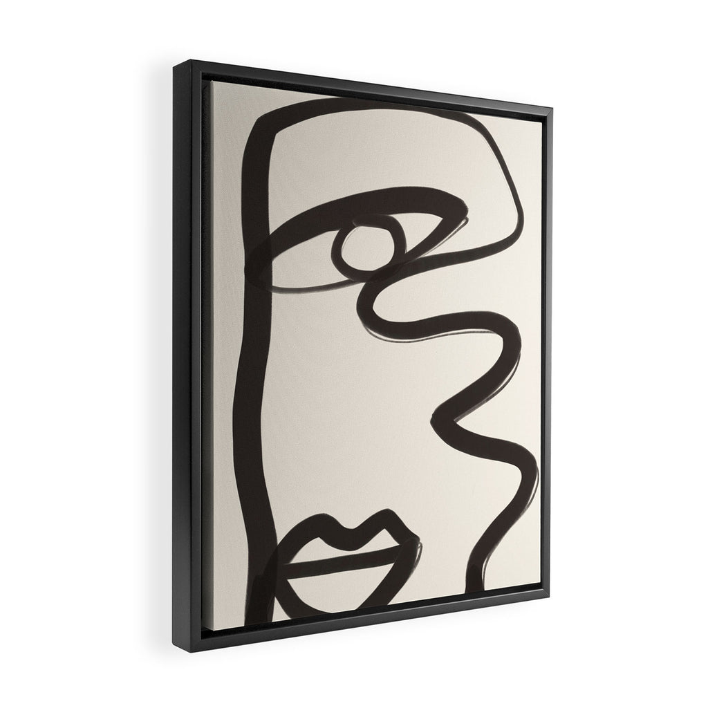 Abstract Face 36 Framed Canvas Print Gallery Image 2