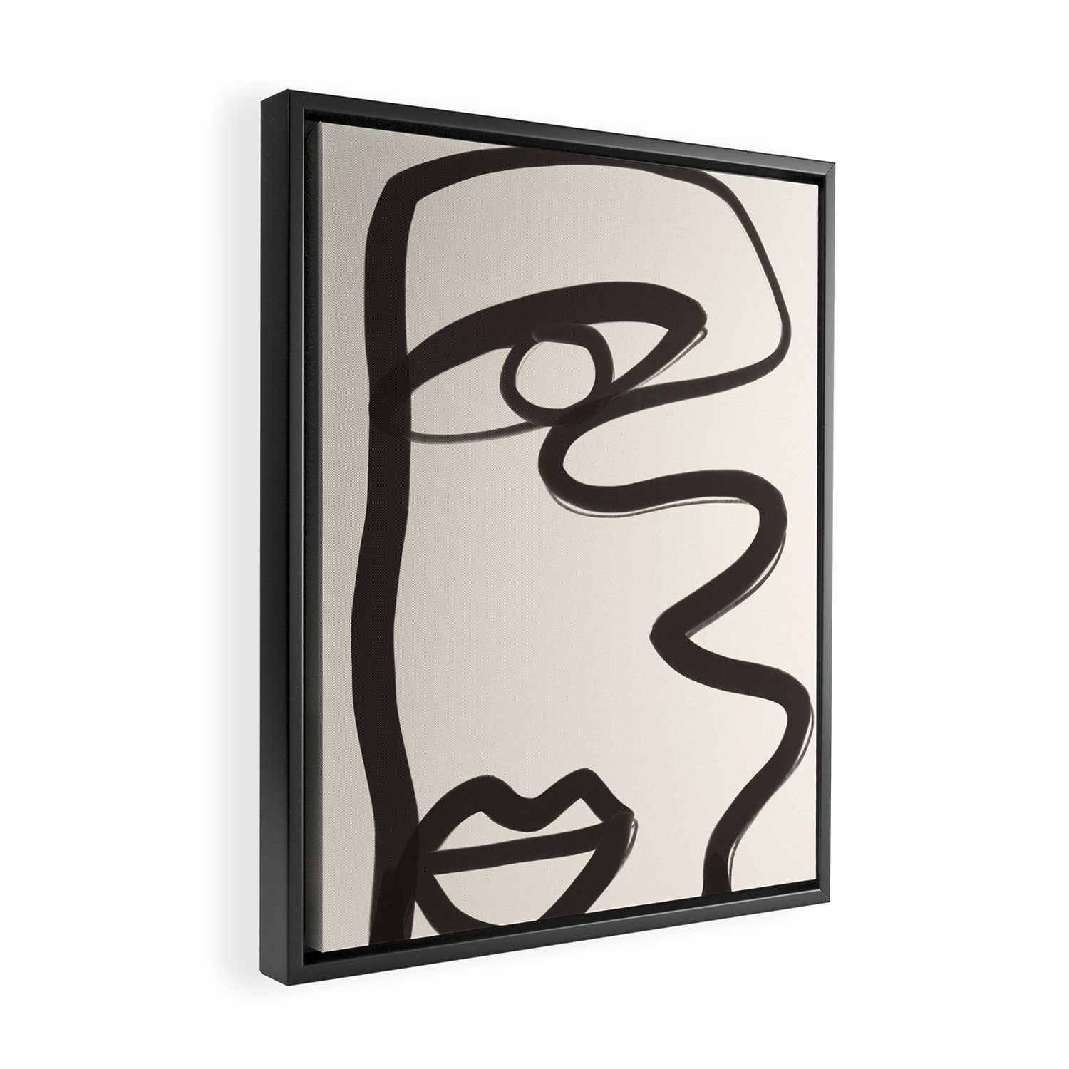 Abstract Face 36 Framed Canvas Print Gallery Image 2