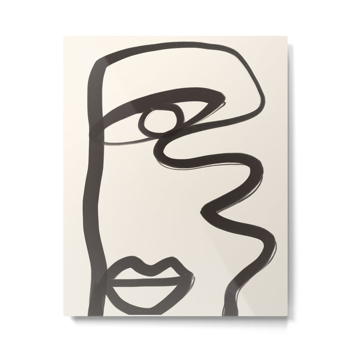 Abstract Face 36 Metal Print Gallery Image 1
