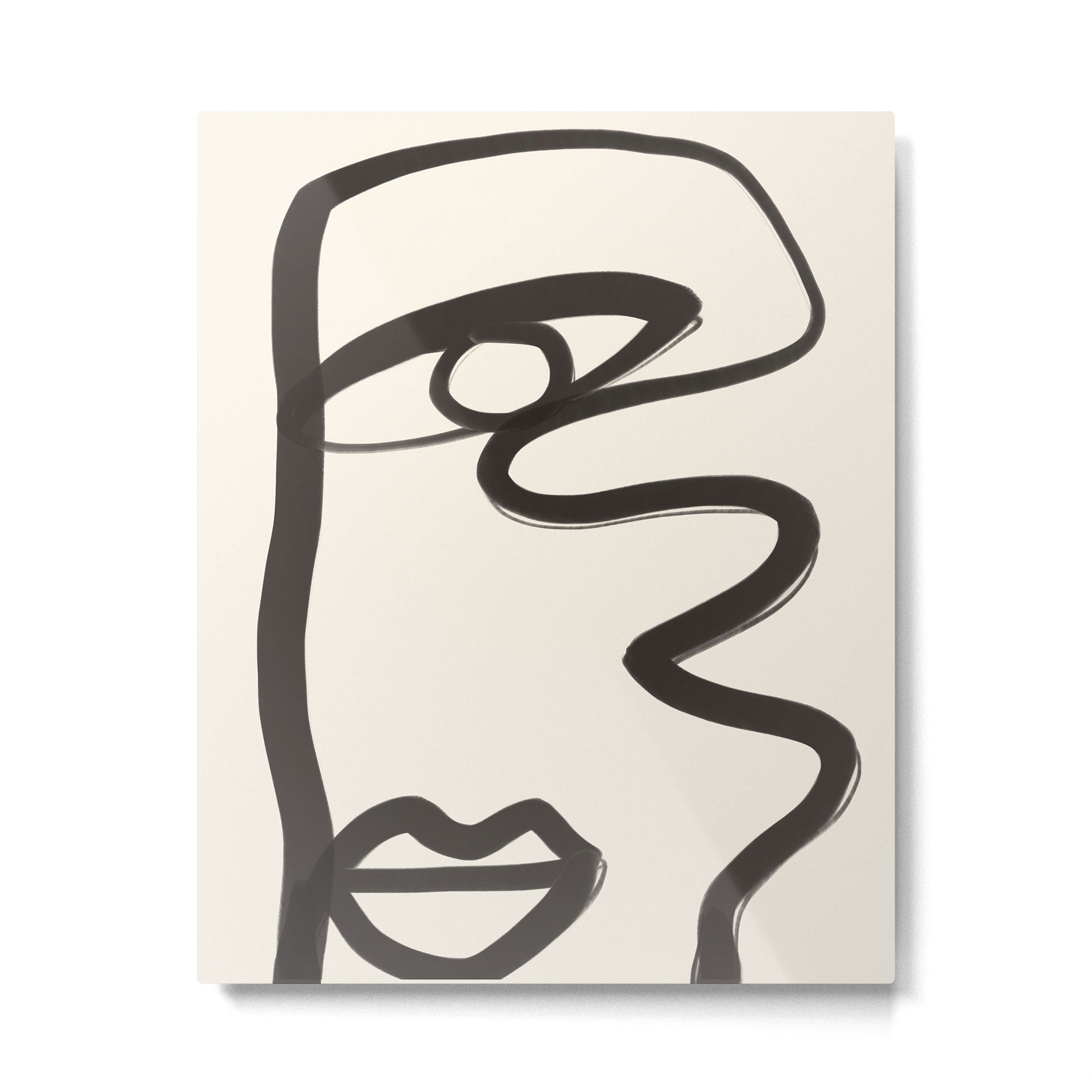 Abstract Face 36 Metal Print Gallery Image 4