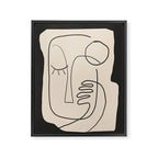 Abstract Face 4 Framed Canvas Print Gallery Image 6