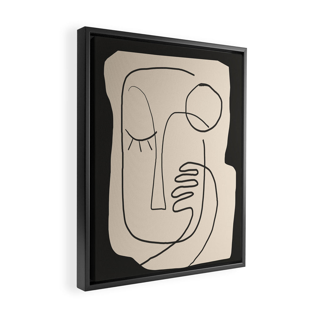 Abstract Face 4 Framed Canvas Print Gallery Image 2