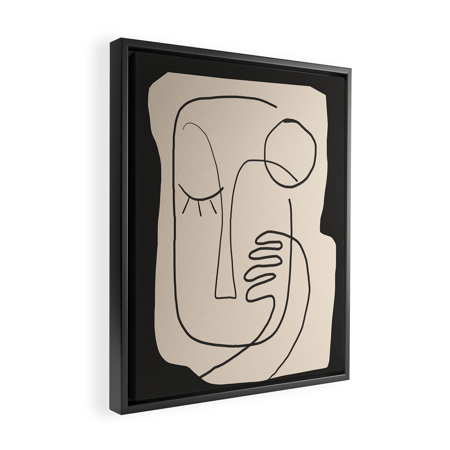 Abstract Face 4 Framed Canvas Print Gallery Image 2
