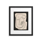 Abstract Face 4 Framed Art Print Gallery Image 5