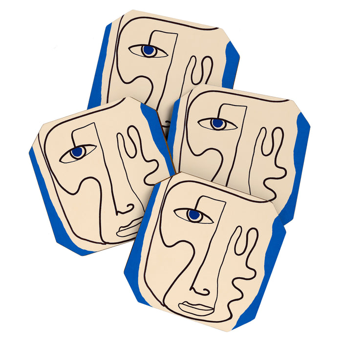 Abstract Face 49 Coaster Gallery Image 1