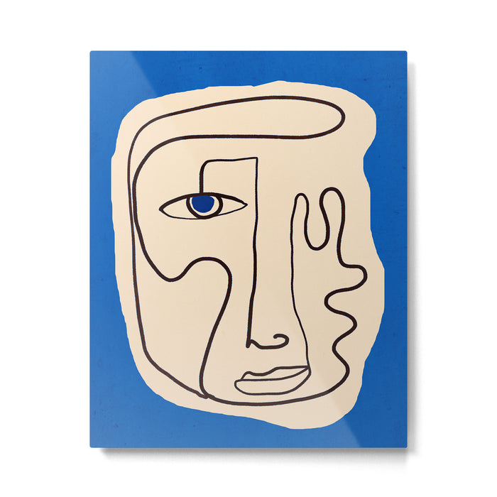 Abstract Face 49 Metal Print Gallery Image 1