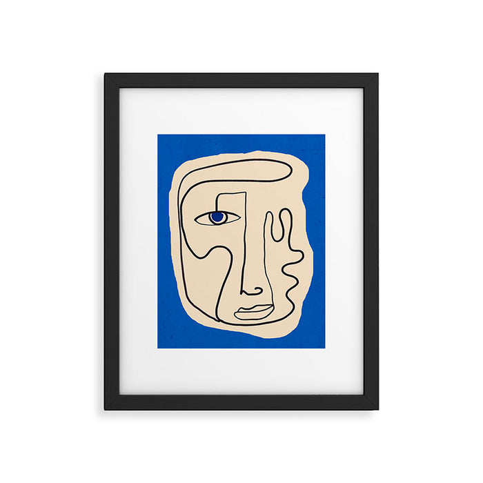 Abstract Face 49 Framed Art Print Gallery Image 1