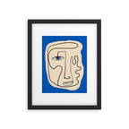 Abstract Face 49 Framed Art Print Gallery Image 5