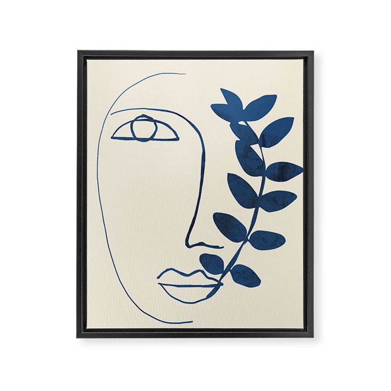 Abstract Face 5 Framed Canvas Print Gallery Image 6